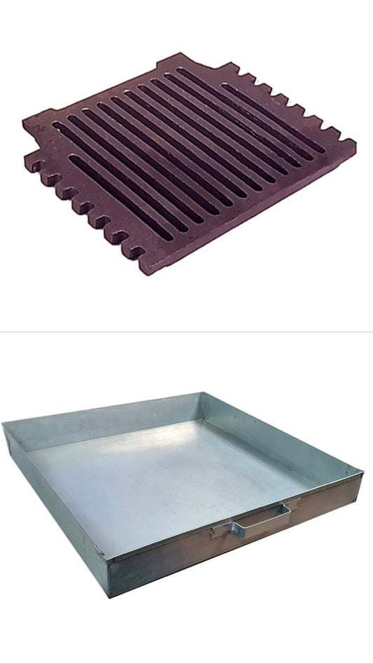 16" Grant Triple Pass Fire Grate & Ashpan