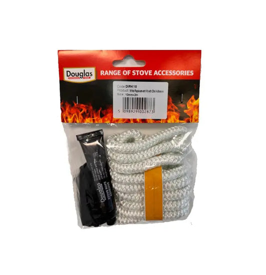 Douglas 10mm Stove Rope Replacement Kit with 20ml Adhesive