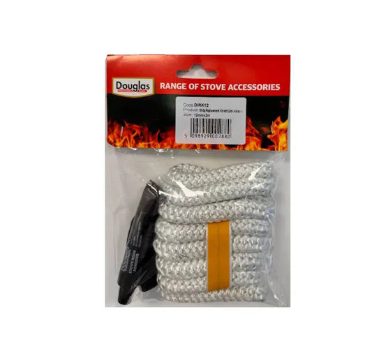 Douglas 12mm Stove Rope Replacement Kit with 20ml Adhesive