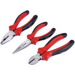 Draper 68001 Redline 3 Piece Plier Set 160mm