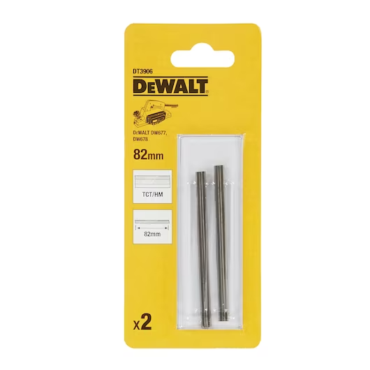 DeWalt DEWDT3906 82mm TCT Planer Blades 2 Pack