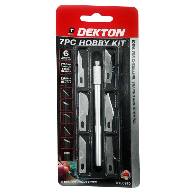 Dekton 7 Piece Hobby Knife Kit