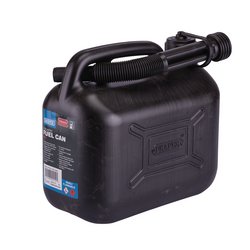 Draper 09053 Plastic 5L Fuel Can Black