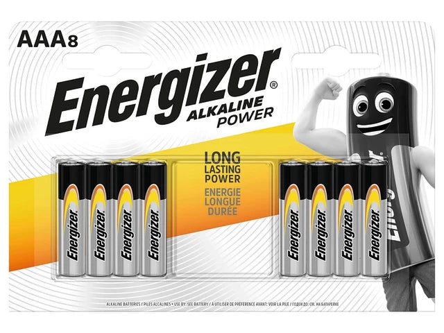 Energizer Alkaline AAA Batteries 8 Pack