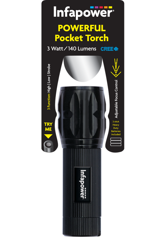 Infapower 3W Powerful Pocket Torch