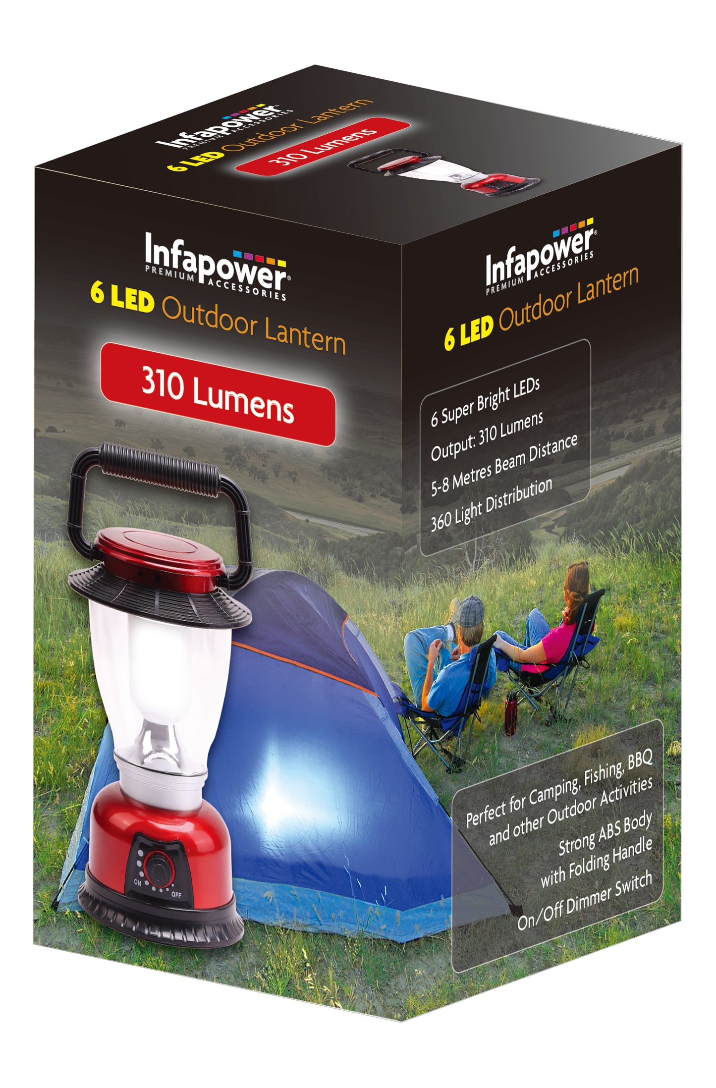 Infapower 6 LED Outdoor Lantern