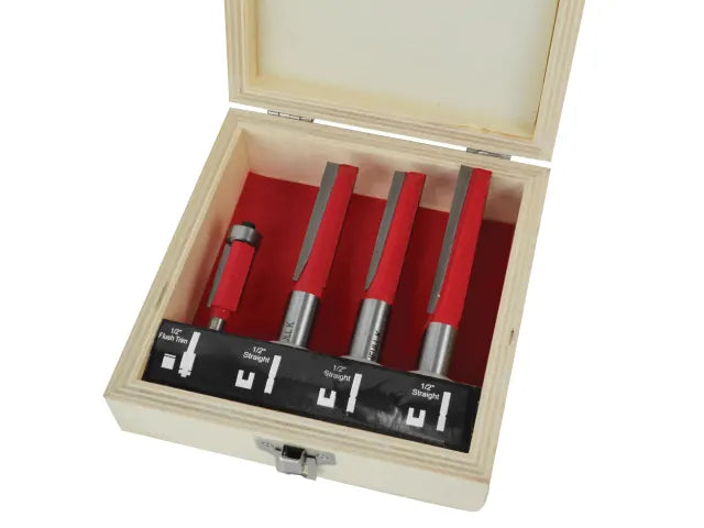 Faithfull FAIRBSKWJ 4 Piece Router Bit Set