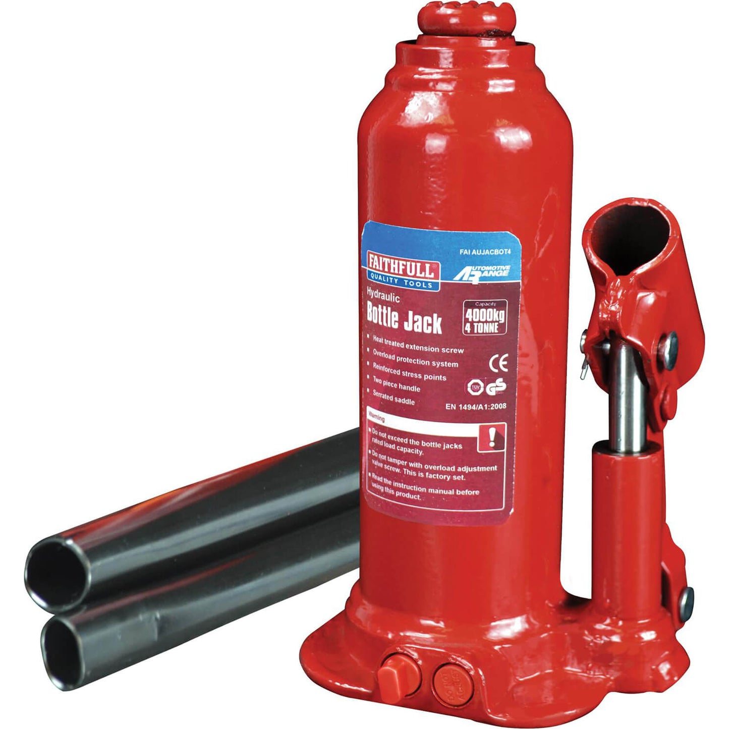 Faithfull Hydraulic Bottle Jack 4 Tonne