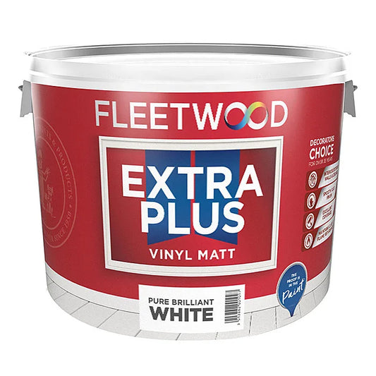 Fleetwood Extra Plus Vinyl Matt Pure Brilliant White 10L