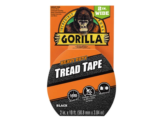 Gorilla Heavy Duty Black Tread Tape 50mm x 3m