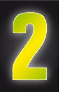 Hi Vis Yellow Wheelie Bin Numbers