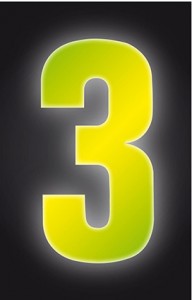 Hi Vis Yellow Wheelie Bin Numbers