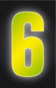 Hi Vis Yellow Wheelie Bin Numbers