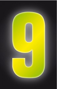 Hi Vis Yellow Wheelie Bin Numbers