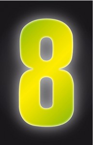 Hi Vis Yellow Wheelie Bin Numbers