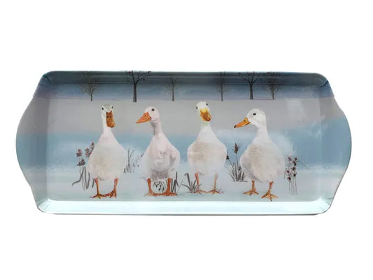 Home Living Winter Ducks Long Drinks Tray