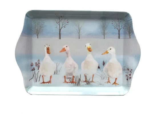 Home Living Winter Ducks Mini Trinket Tray