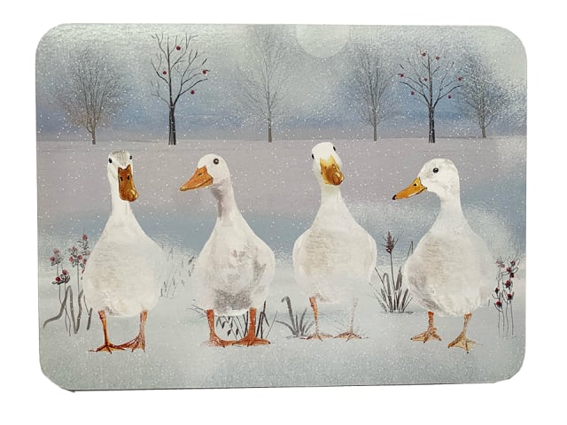 Home Living Winter Ducks Placemats 6 Pack