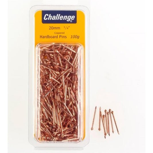 Challenge 1” Coppered Hardboard Pins 100g