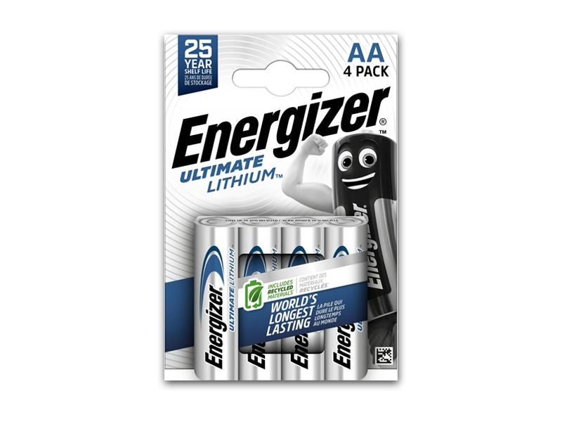 Energizer Lithium AA Batteries 4 Pack