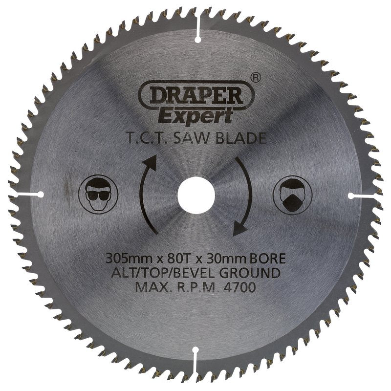 Draper Expert 38152 TCT Circular Saw Blade 305 X 30MM, 80T