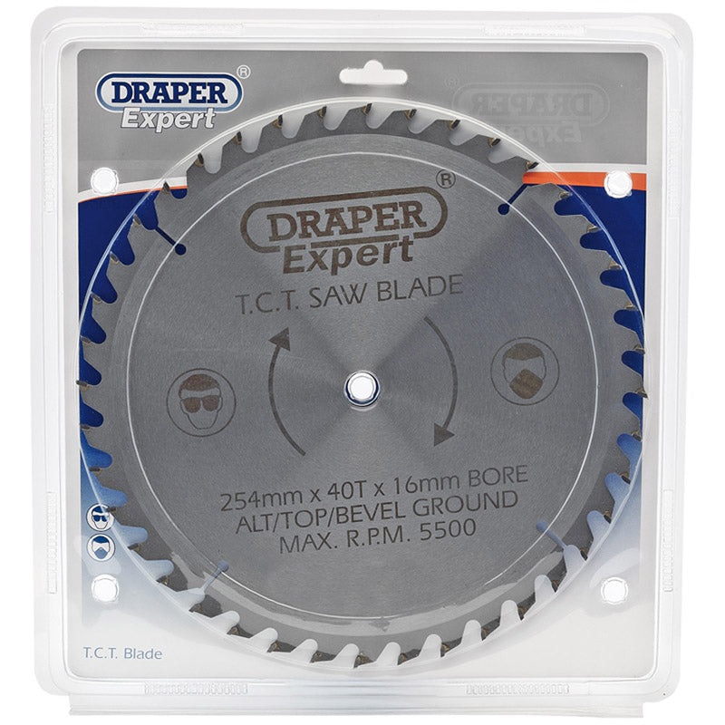 Draper Expert 09492 TCT Circular Saw Blade 254X16MM, 40T