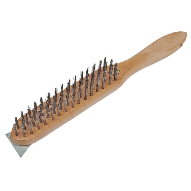 Hamilton 4 Row Wire Scratch Brush with Scraper