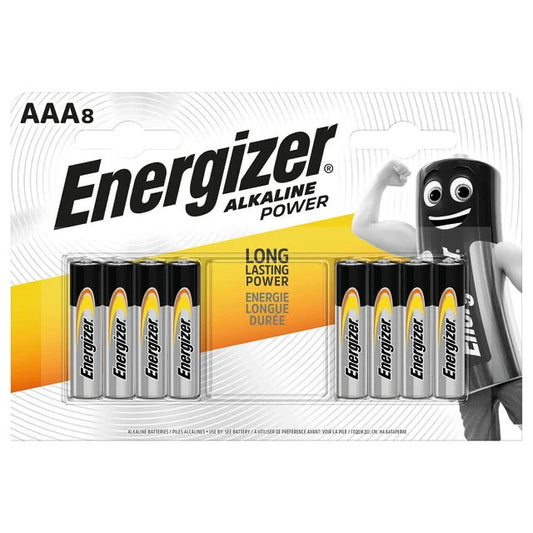 Energizer Alkaline AAA Batteries 8 Pack