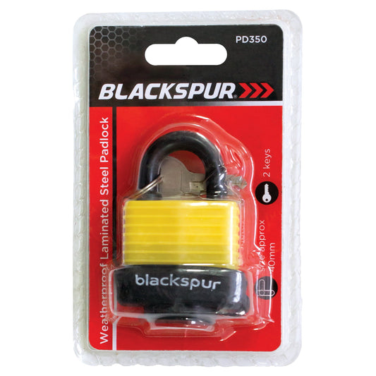 Blackspur PD350 40mm Weatherproof Laminated Steel Padlock