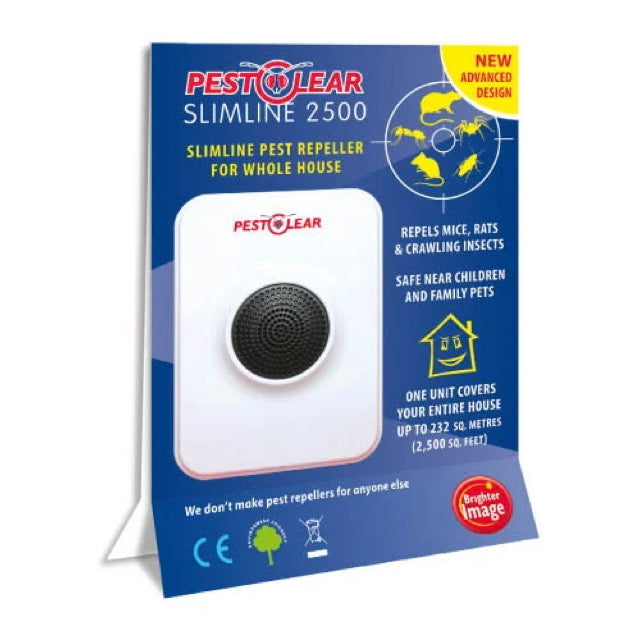 Pest Clear Slimline 2500 Plug In Mouse, Rat & Pest Repeller Pet Safe