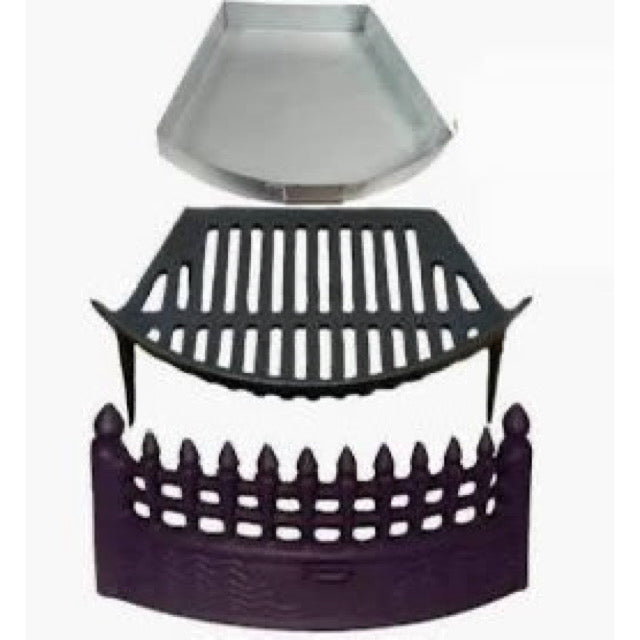 18" Stool Fire Grate, Front & Ashpan