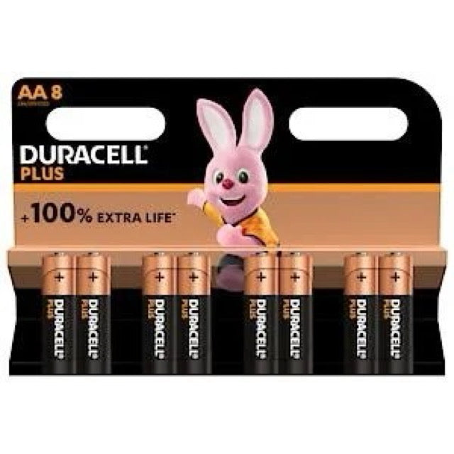 Duracell Plus AA Battery 8 Pack