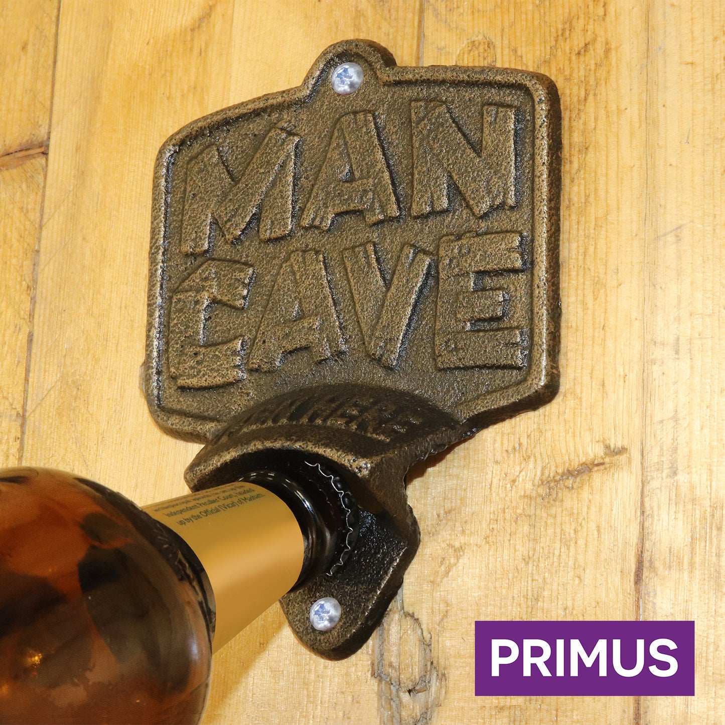 Prunus Cast Iron Wall Mounted Bottle Opener Man Cave