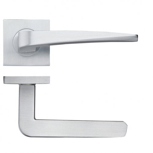 Zoo Rosso Maniglie RMSQ100SC Dorado Satin Chrome Door Handles