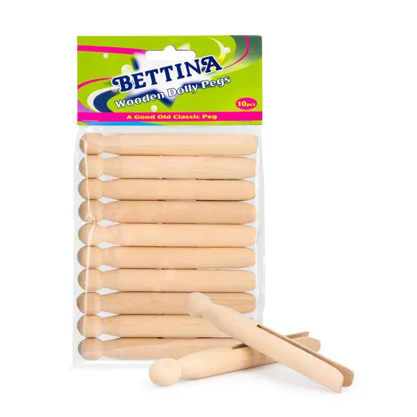 Bettina Wooden Dolly Pegs 12 Pack