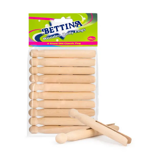 Bettina Wooden Dolly Pegs 12 Pack