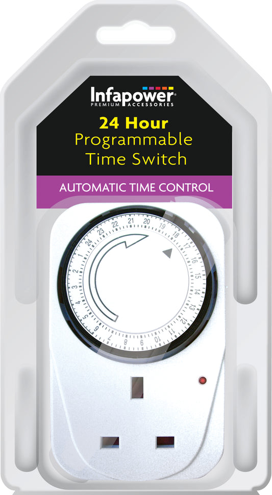 Infapower 24 Hour Programmable Time Switch