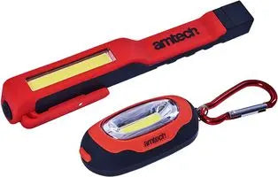 Amtech S8172 3W COB LED Penlight with 1W Carabiner Light