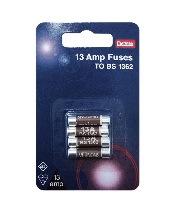 BS1362 Plug Fuses 4 Pack