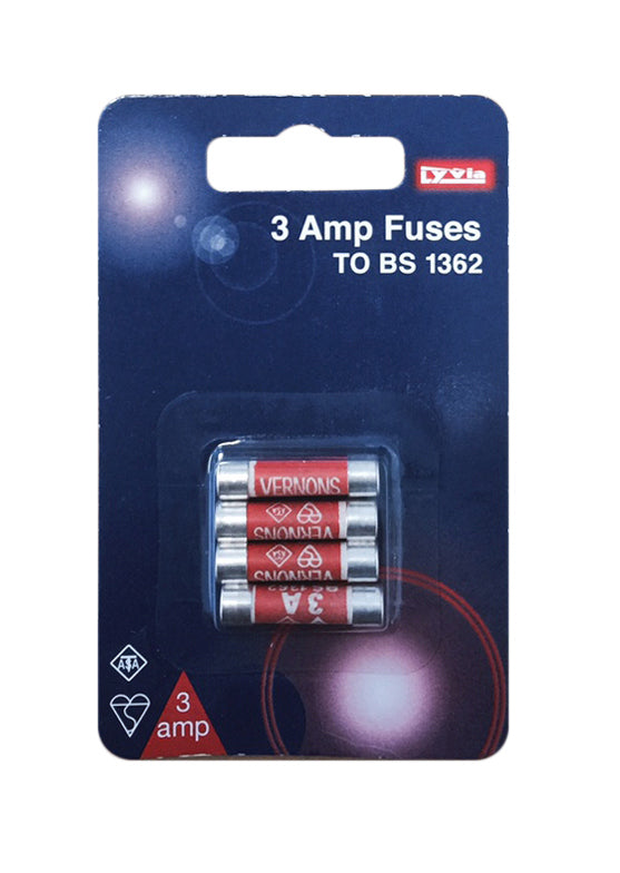 BS1362 Plug Fuses 4 Pack