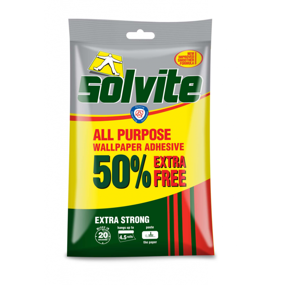 Solvite All Purpose Wallpaper Adhesive 4.5 Rolls