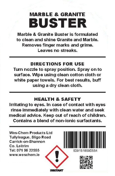 Wes Chem Marble & Granite Buster Spray