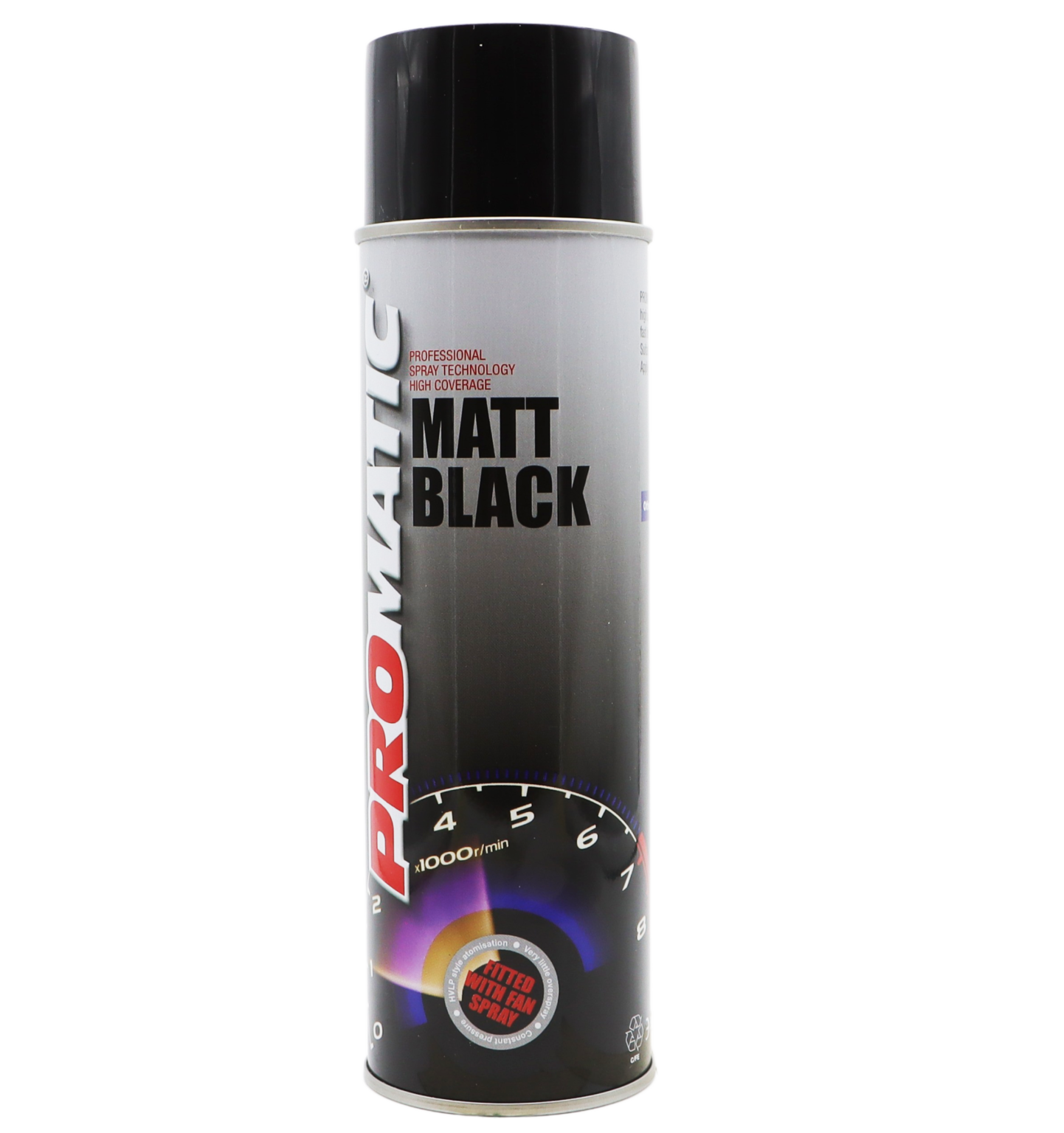 Promatic Matt Black Spray Paint 500ml