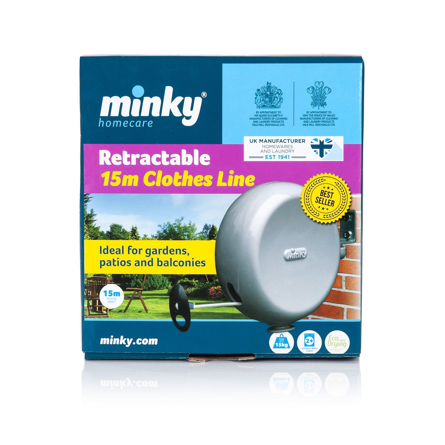 Minky 15M Single Retractable Clothes Line