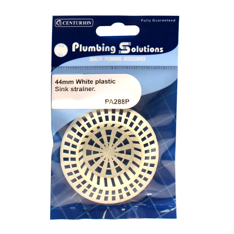 Centruion 1 3/4" White Sink Strainer