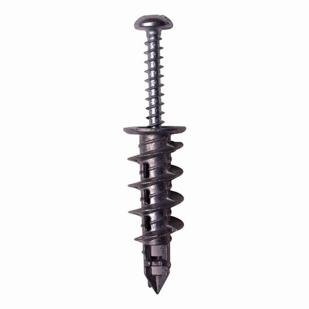 Metal Plasterboard Speed Plugs & Screws 100 Pack