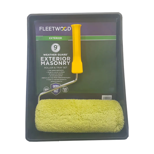 Fleetwood 9” Weather Guard Exterior Masonry Roller & Tray Set