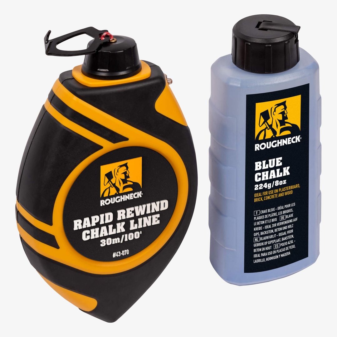 Roughneck Rapid Rewind Chalk Line Set