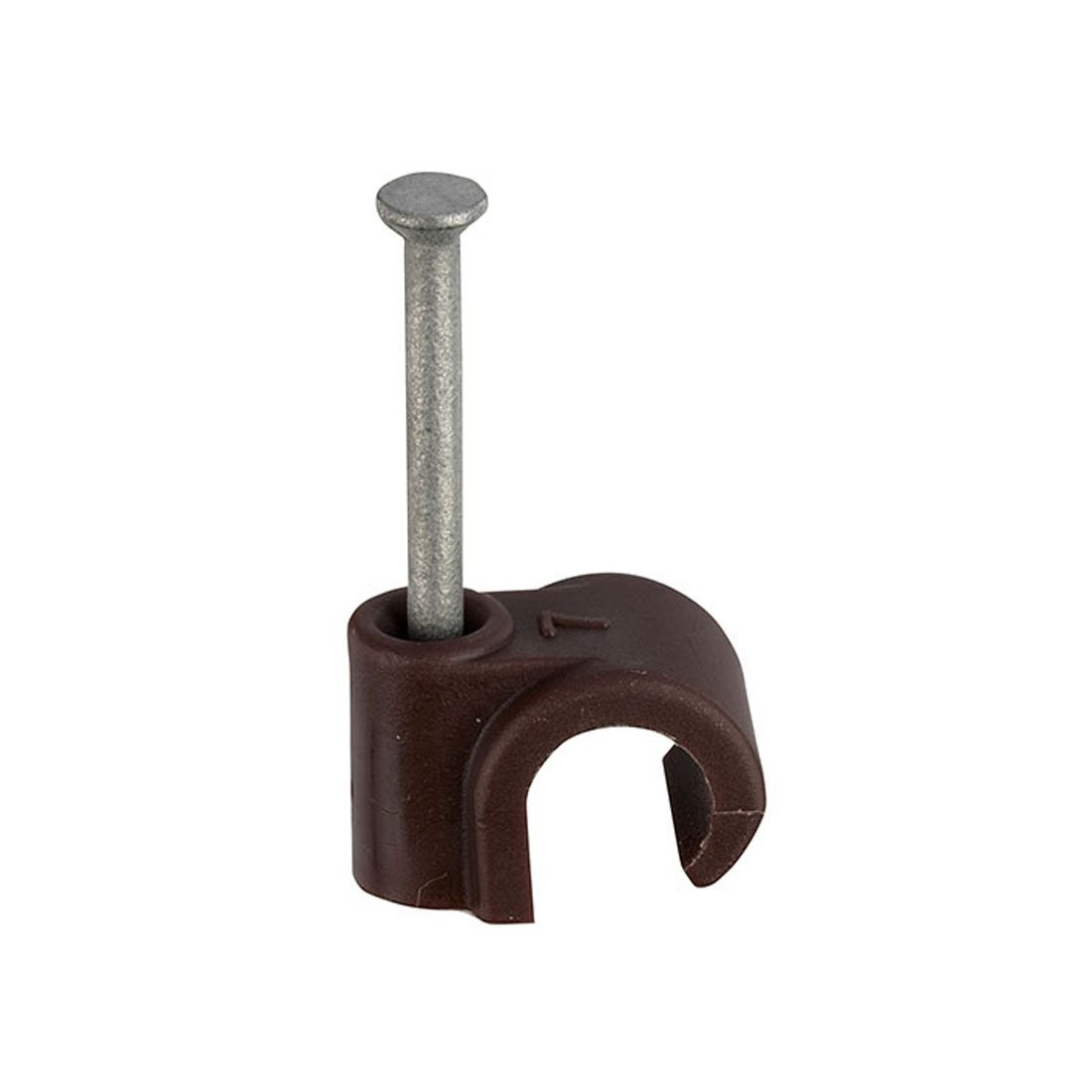 Unifix 7mm Round Brown Cable Clips 100 Pack