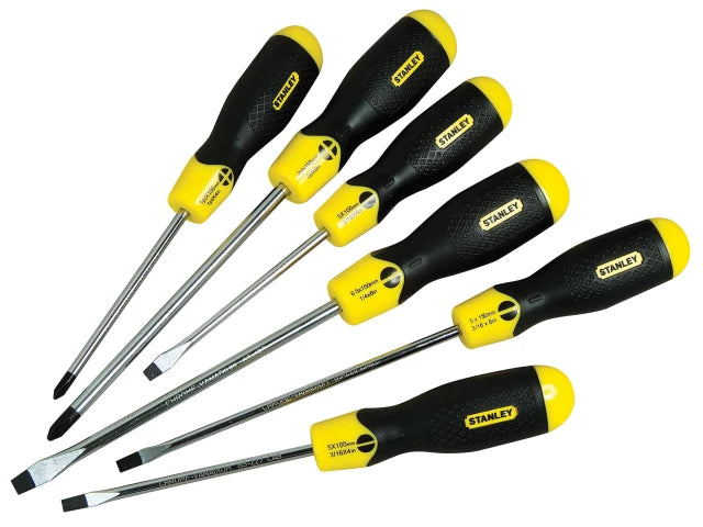 Stanley 5-98-001 6 Piece Cushion Grip Screwdriver Set